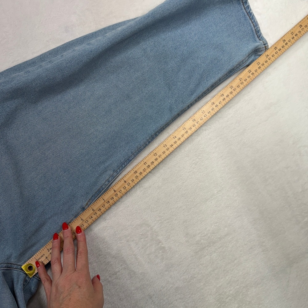 Wild Fable 16 Jeans High Rise Straight Ankle Stretch Light Blue Denim Boho Basic - Picture 16 of 16